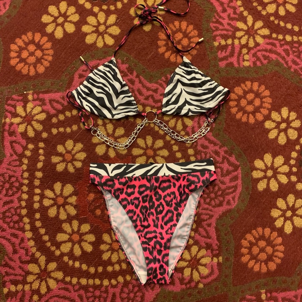 Jaded London - Animal Print Chain Burning Man Coachella